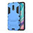 Funda Bumper Silicona y Plastico Mate Carcasa con Soporte para OnePlus 7 Azul Cielo