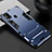 Funda Bumper Silicona y Plastico Mate Carcasa con Soporte para Samsung Galaxy M31 Prime Edition Azul