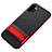 Funda Bumper Silicona y Plastico Mate Carcasa con Soporte para Samsung Galaxy Note 10 Plus Rojo