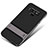 Funda Bumper Silicona y Plastico Mate Carcasa con Soporte para Samsung Galaxy Note 9 Gris Oscuro