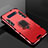 Funda Bumper Silicona y Plastico Mate Carcasa con Soporte para Samsung Galaxy S10 5G Rojo