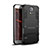 Funda Bumper Silicona y Plastico Mate Carcasa con Soporte para Samsung Galaxy S5 G900F G903F Negro