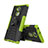 Funda Bumper Silicona y Plastico Mate Carcasa con Soporte para Sony Xperia XA2 Verde