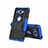 Funda Bumper Silicona y Plastico Mate Carcasa con Soporte para Sony Xperia XZ2 Compact Azul