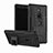 Funda Bumper Silicona y Plastico Mate Carcasa con Soporte para Sony Xperia XZ2 Premium Negro