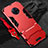 Funda Bumper Silicona y Plastico Mate Carcasa con Soporte para Vivo Nex 3 Rojo