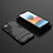 Funda Bumper Silicona y Plastico Mate Carcasa con Soporte para Xiaomi Redmi Note 10 Pro Max Negro