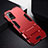 Funda Bumper Silicona y Plastico Mate Carcasa con Soporte R01 para Huawei Honor Play4 Pro 5G Rojo