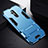 Funda Bumper Silicona y Plastico Mate Carcasa con Soporte R01 para Huawei Mate 20 Lite Azul Cielo