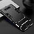 Funda Bumper Silicona y Plastico Mate Carcasa con Soporte R01 para Samsung Galaxy A80 Negro