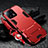 Funda Bumper Silicona y Plastico Mate Carcasa con Soporte R01 para Xiaomi Mi 13 Pro 5G Rojo