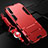 Funda Bumper Silicona y Plastico Mate Carcasa con Soporte R02 para Samsung Galaxy A70 Rojo