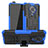 Funda Bumper Silicona y Plastico Mate Carcasa con Soporte R02 para Xiaomi Redmi K30 Pro Zoom Azul