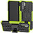 Funda Bumper Silicona y Plastico Mate Carcasa con Soporte R03 para Huawei P30 Pro Verde