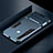 Funda Bumper Silicona y Plastico Mate Carcasa con Soporte R03 para Xiaomi Redmi Note 8 Azul