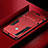 Funda Bumper Silicona y Plastico Mate Carcasa con Soporte R03 para Xiaomi Redmi Note 8 Rojo