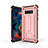 Funda Bumper Silicona y Plastico Mate Carcasa con Soporte T01 para Samsung Galaxy S10e Oro Rosa