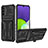 Funda Bumper Silicona y Plastico Mate Carcasa con Soporte YF1 para Samsung Galaxy A13 5G Negro