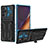 Funda Bumper Silicona y Plastico Mate Carcasa con Soporte YF1 para Samsung Galaxy Note 20 Ultra 5G Azul