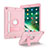 Funda Bumper Silicona y Plastico Mate Carcasa con Soporte YJ1 para Apple iPad 10.2 (2020) Rosa