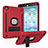 Funda Bumper Silicona y Plastico Mate Carcasa con Soporte YJ1 para Apple iPad Mini 2 Rojo