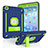 Funda Bumper Silicona y Plastico Mate Carcasa con Soporte YJ1 para Apple iPad Mini 3 Azul