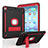 Funda Bumper Silicona y Plastico Mate Carcasa con Soporte YJ1 para Apple iPad Pro 10.5 Rojo y Negro