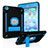 Funda Bumper Silicona y Plastico Mate Carcasa con Soporte YJ2 para Apple iPad Mini 2 Azul y Negro