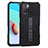 Funda Bumper Silicona y Plastico Mate Carcasa con Soporte ZJ1 para Xiaomi Redmi Note 11 4G (2021) Negro