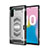 Funda Bumper Silicona y Plastico Mate Carcasa Magnetico para Samsung Galaxy Note 10 5G Plata