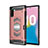 Funda Bumper Silicona y Plastico Mate Carcasa Magnetico para Samsung Galaxy Note 10 Oro Rosa