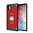 Funda Bumper Silicona y Plastico Mate Carcasa Magnetico para Samsung Galaxy Note 10 Plus 5G Rojo