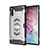 Funda Bumper Silicona y Plastico Mate Carcasa Magnetico para Samsung Galaxy Note 10 Plus Plata