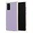 Funda Bumper Silicona y Plastico Mate Carcasa N02 para Samsung Galaxy Note 20 5G Purpura Claro