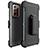 Funda Bumper Silicona y Plastico Mate Carcasa N04 para Samsung Galaxy Note 20 Ultra 5G Negro