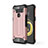 Funda Bumper Silicona y Plastico Mate Carcasa para LG V50 ThinQ 5G Oro Rosa