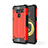 Funda Bumper Silicona y Plastico Mate Carcasa para LG V50 ThinQ 5G Rojo