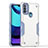 Funda Bumper Silicona y Plastico Mate Carcasa para Motorola Moto E30 Blanco