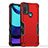Funda Bumper Silicona y Plastico Mate Carcasa para Motorola Moto E40 Rojo
