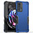 Funda Bumper Silicona y Plastico Mate Carcasa para Motorola Moto Edge 20 Pro 5G Azul