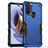 Funda Bumper Silicona y Plastico Mate Carcasa para Motorola Moto G31 Azul