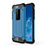 Funda Bumper Silicona y Plastico Mate Carcasa para Motorola Moto One Zoom Azul Cielo