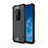 Funda Bumper Silicona y Plastico Mate Carcasa para Motorola Moto One Zoom Azul Real