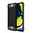 Funda Bumper Silicona y Plastico Mate Carcasa para Samsung Galaxy A11 Negro