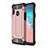 Funda Bumper Silicona y Plastico Mate Carcasa para Samsung Galaxy A20s Oro Rosa
