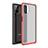 Funda Bumper Silicona y Plastico Mate Carcasa para Samsung Galaxy M51 Rojo