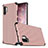 Funda Bumper Silicona y Plastico Mate Carcasa para Samsung Galaxy Note 10 Plus Oro Rosa