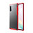 Funda Bumper Silicona y Plastico Mate Carcasa para Samsung Galaxy Note 10 Rojo
