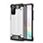 Funda Bumper Silicona y Plastico Mate Carcasa para Samsung Galaxy Note 20 Ultra 5G Plata