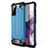 Funda Bumper Silicona y Plastico Mate Carcasa para Samsung Galaxy S20 FE 5G Azul Cielo